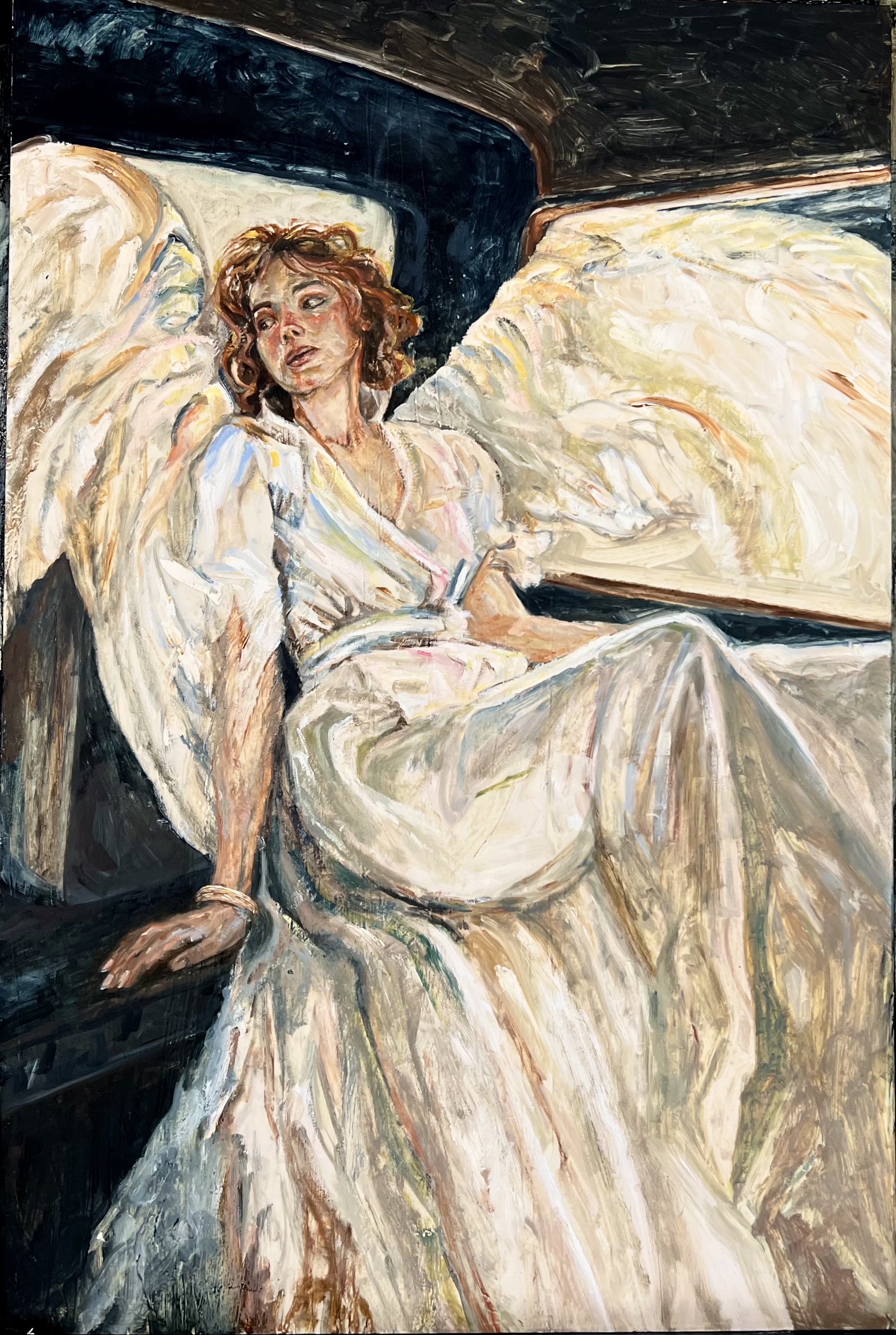 Angel with wings — original painting by Leat Silvera